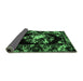 Sideview of Medallion Emerald Green French Rug, abs5381emgrn