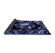 Sideview of Medallion Blue French Rug, abs5381blu