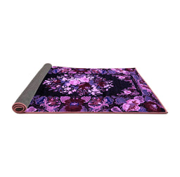 Sideview of Medallion Purple French Rug, abs5381pur