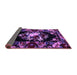 Sideview of Medallion Purple French Rug, abs5381pur