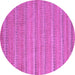 Round Southwestern Purple Country Rug, abs5382pur