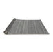 Sideview of Southwestern Gray Country Rug, abs5382gry