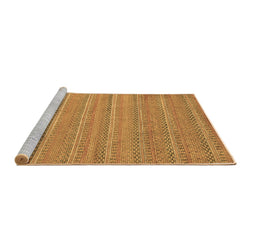 Sideview of Machine Washable Southwestern Brown Country Rug, wshabs5382brn