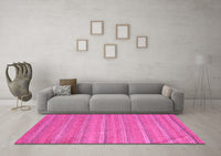 Machine Washable Southwestern Pink Country Rug, wshabs5382pnk