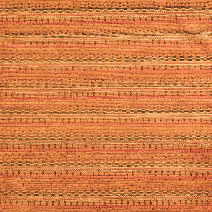Square Machine Washable Southwestern Orange Country Area Rugs, wshabs5382org