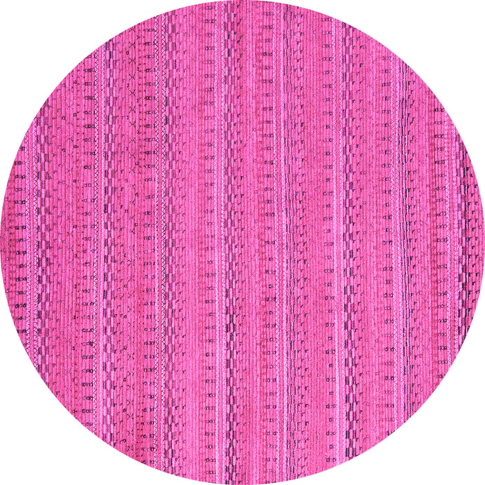 Round Southwestern Pink Country Rug, abs5382pnk