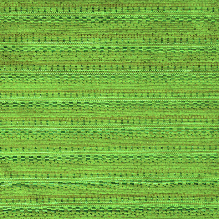 Square Machine Washable Southwestern Green Country Area Rugs, wshabs5382grn