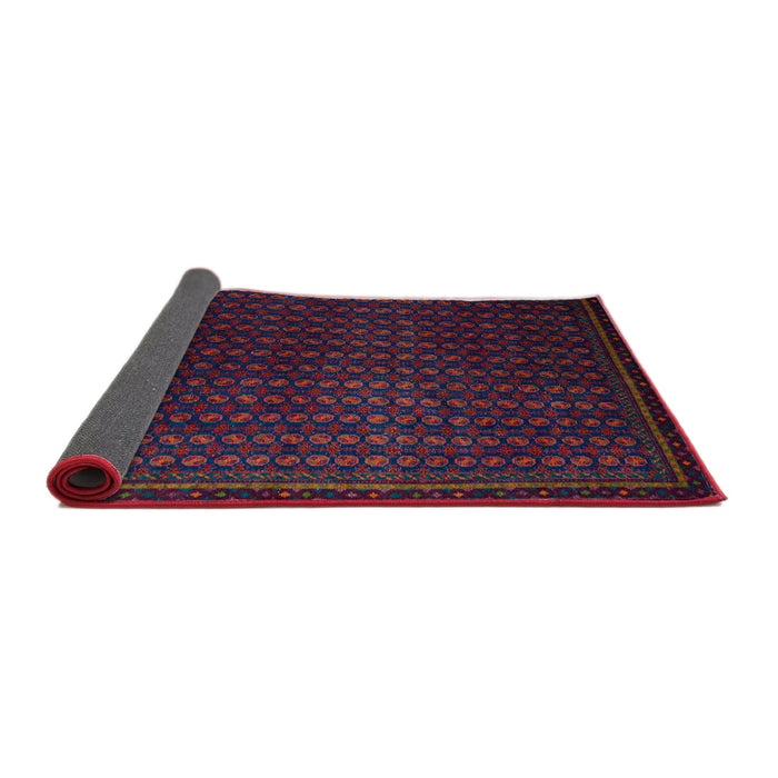 Sideview of Abstract Burgundy Red Modern Rug, abs5383