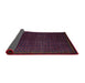 Sideview of Abstract Burgundy Red Modern Rug, abs5383