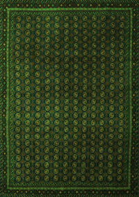 Abstract Green Modern Rug, abs5383grn