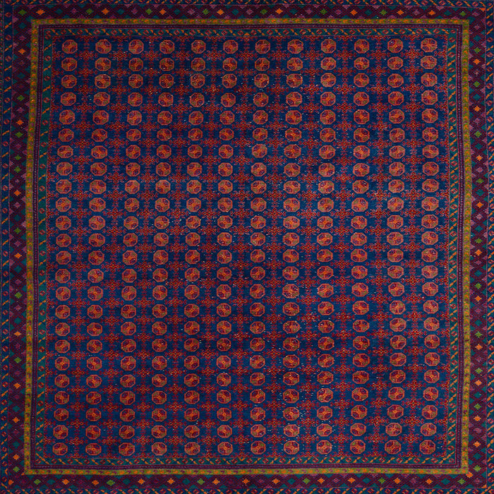 Square Machine Washable Abstract Burgundy Red Rug, wshabs5383