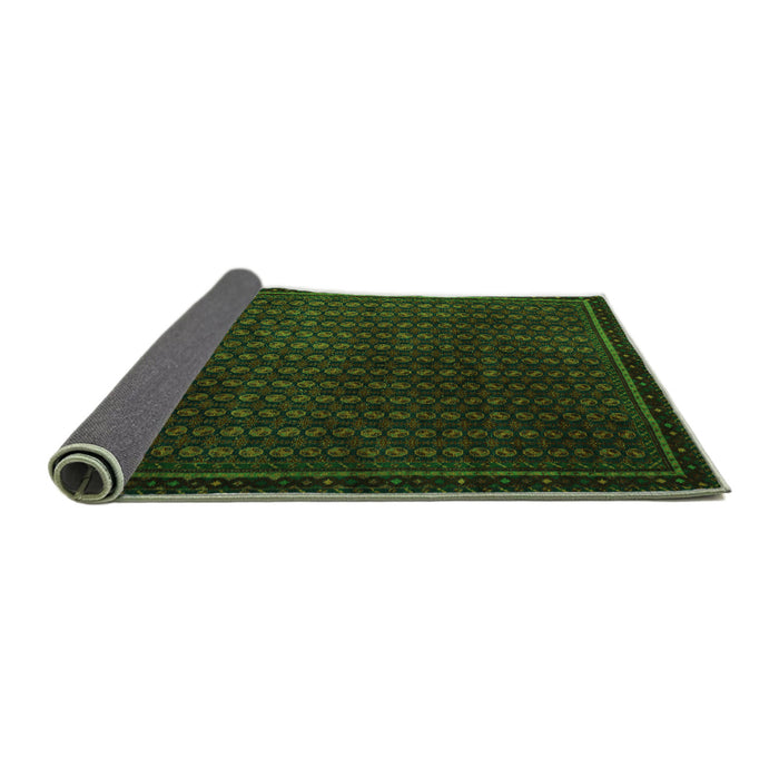 Sideview of Abstract Green Modern Rug, abs5383grn