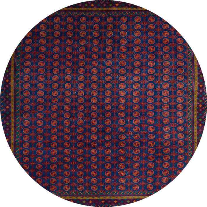 Round Machine Washable Abstract Burgundy Red Rug, wshabs5383