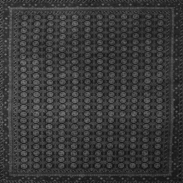 Square Abstract Gray Modern Rug, abs5383gry