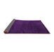 Sideview of Abstract Purple Modern Rug, abs5383pur