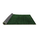 Sideview of Abstract Emerald Green Modern Rug, abs5383emgrn