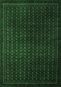 Abstract Emerald Green Modern Rug, abs5383emgrn