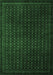 Abstract Emerald Green Modern Rug, abs5383emgrn