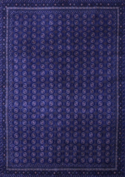 Abstract Blue Modern Rug, abs5383blu