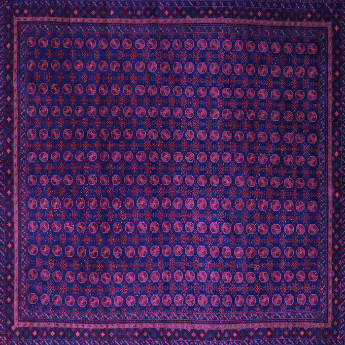 Square Machine Washable Abstract Purple Modern Area Rugs, wshabs5383pur