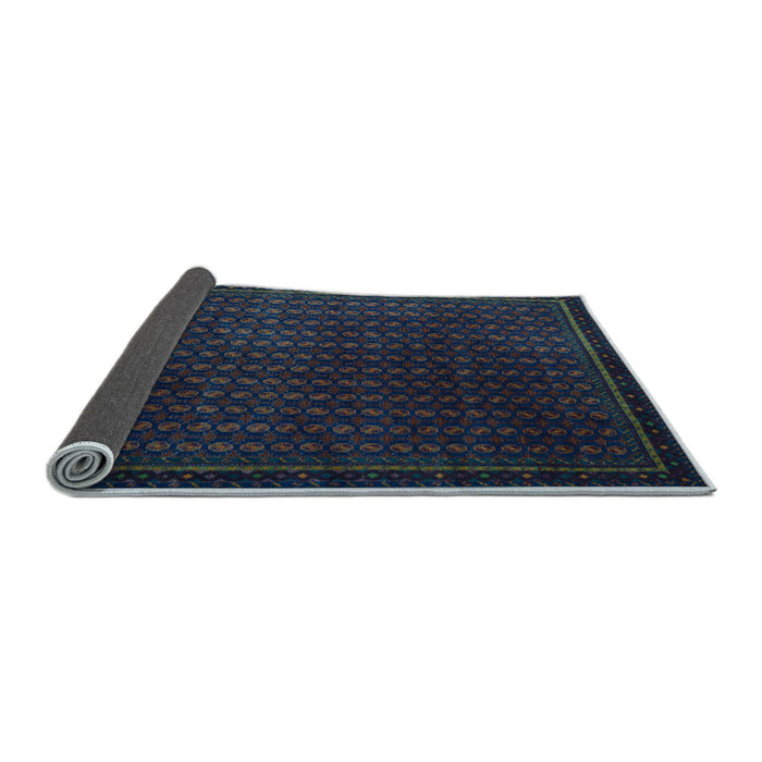 Sideview of Abstract Light Blue Modern Rug, abs5383lblu
