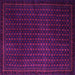 Square Machine Washable Abstract Pink Modern Rug, wshabs5383pnk