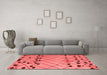 Modern Red Washable Rugs