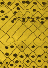 Abstract Yellow Modern Rug, abs5384yw