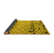 Sideview of Abstract Yellow Modern Rug, abs5384yw