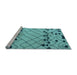 Sideview of Machine Washable Abstract Light Blue Modern Rug, wshabs5384lblu