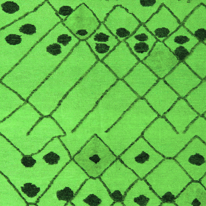 Abstract Green Modern Rug, abs5384grn