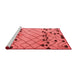 Modern Red Washable Rugs