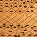 Square Abstract Orange Modern Rug, abs5384org