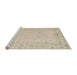 Sideview of Machine Washable Abstract Light French Beige Brown Rug, wshabs5385