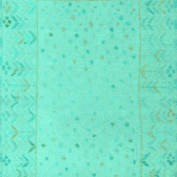 Machine Washable Solid Turquoise Modern Area Rugs, wshabs5385turq