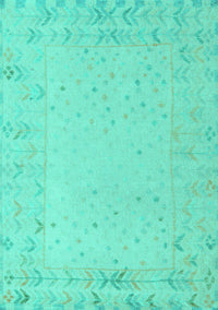 Solid Turquoise Modern Rug, abs5385turq