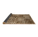 Sideview of Abstract Brown Modern Rug, abs5386