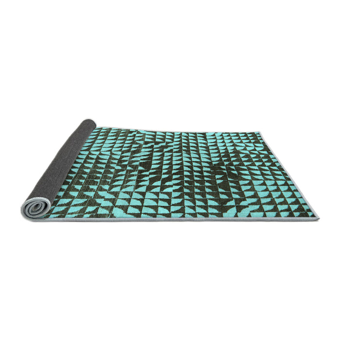 Sideview of Abstract Light Blue Modern Rug, abs5386lblu