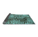 Sideview of Abstract Light Blue Modern Rug, abs5386lblu