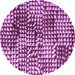 Round Machine Washable Abstract Purple Modern Area Rugs, wshabs5386pur