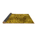 Sideview of Abstract Yellow Modern Rug, abs5386yw