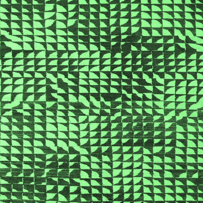 Square Machine Washable Abstract Emerald Green Modern Area Rugs, wshabs5386emgrn