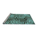 Sideview of Machine Washable Abstract Light Blue Modern Rug, wshabs5386lblu