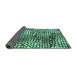 Sideview of Abstract Turquoise Modern Rug, abs5386turq