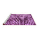 Sideview of Machine Washable Abstract Purple Modern Area Rugs, wshabs5386pur