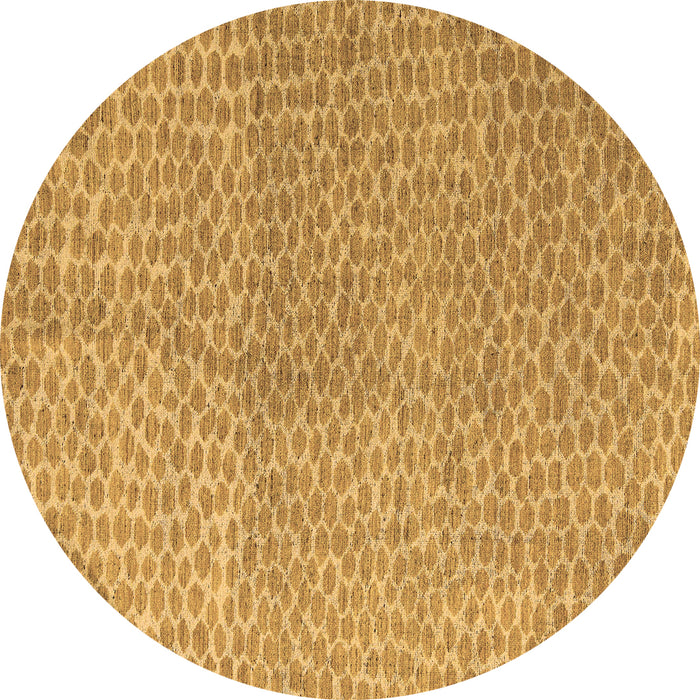 Round Abstract Brown Modern Rug, abs5387brn