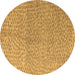 Round Abstract Brown Modern Rug, abs5387brn