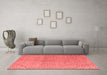 Modern Red Washable Rugs