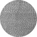 Round Abstract Gray Modern Rug, abs5387gry