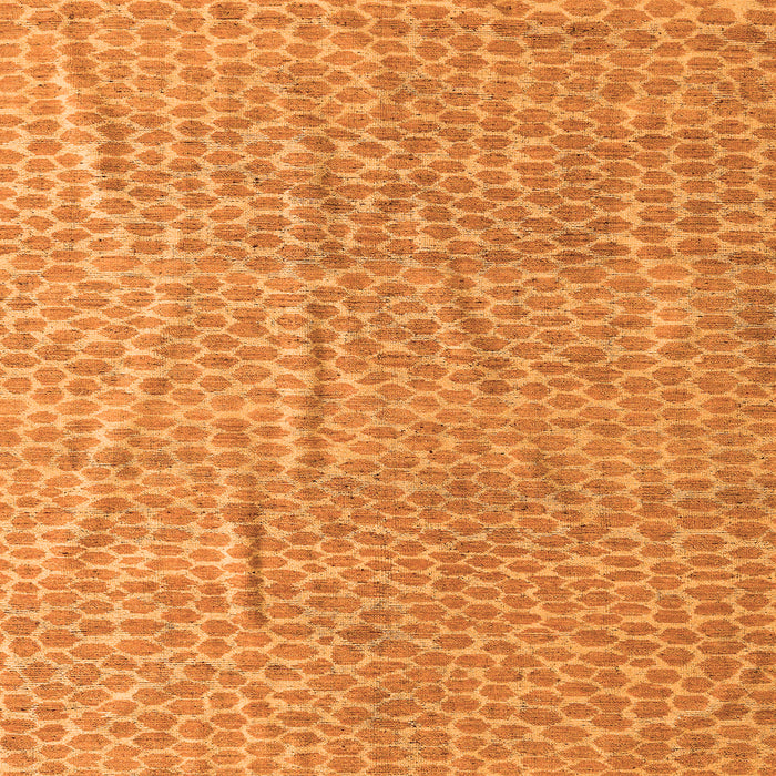 Square Machine Washable Abstract Orange Modern Area Rugs, wshabs5388org